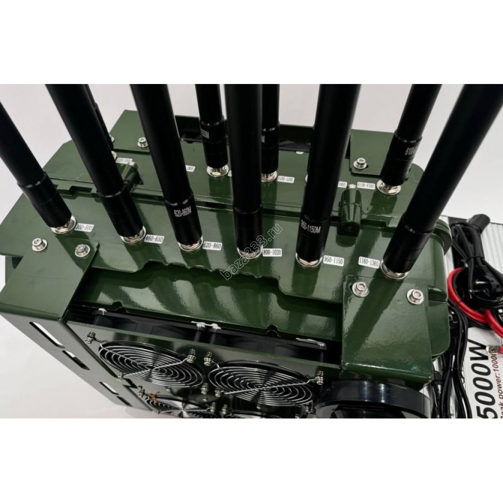 Подавитель дронов «Сумрак-3», 12 каналов, мощность 600W, версия green, без ресивера