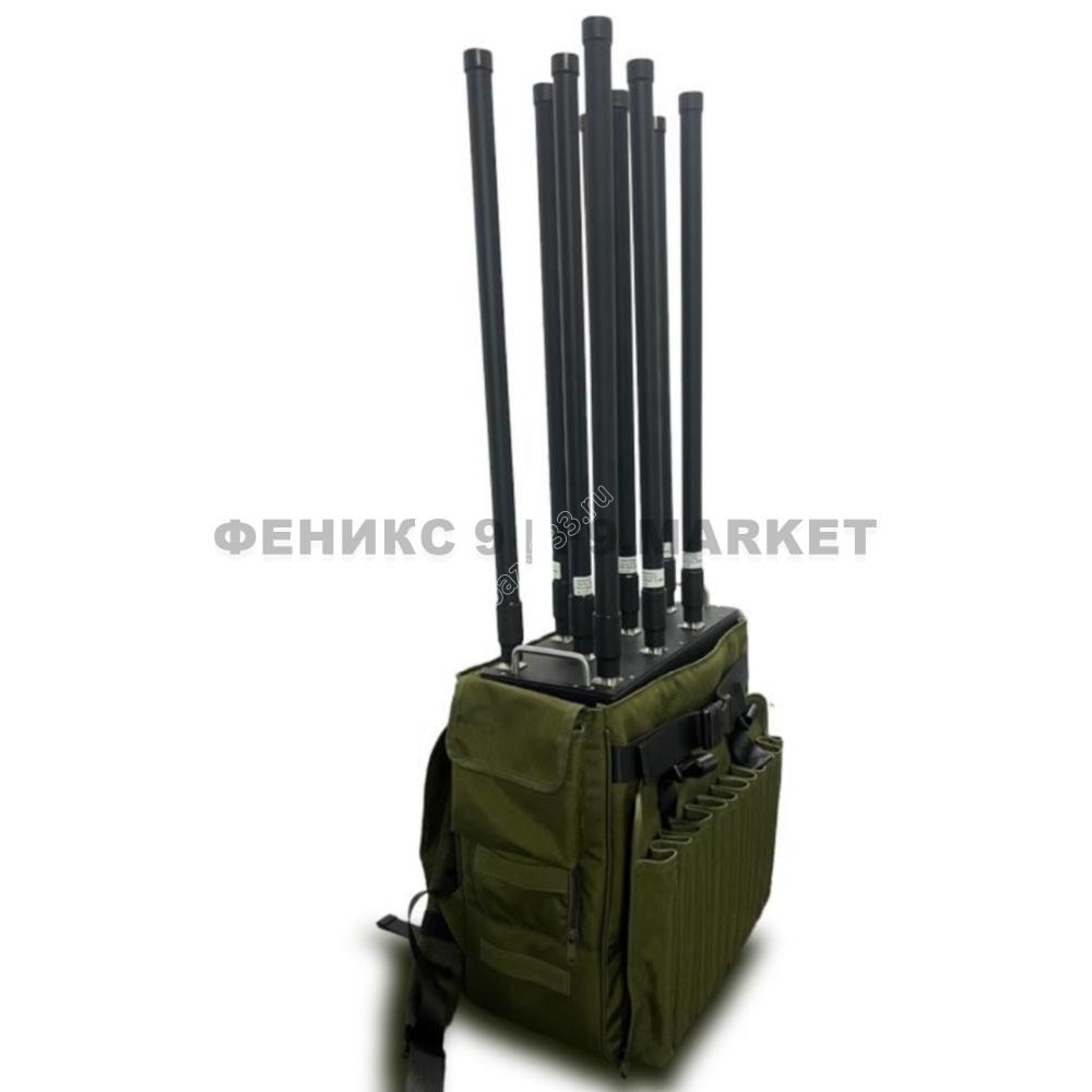 Подавитель БПЛА Гарпия 9 каналов 450W, 400 МГц, 720-1050 Мгц, 1.2, 1.5, 2.4, 5.2, 5.8 Ггц