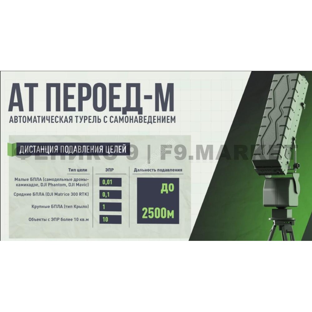 Автоматическая переносная турель "Пероед-М" к НРЛС "Репейник" (встроенная батарея, самонаведение)