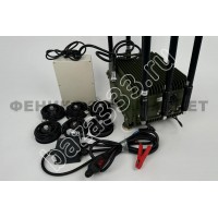 Подавитель БПЛА и FPV-дронов Герань-6 автомобильный 300Вт 6 каналов 400-3500 МГц
