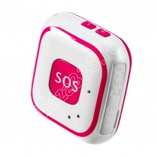 Мини GPS трекер-кулон Reachfar RF-V28 (бело-розовый) "